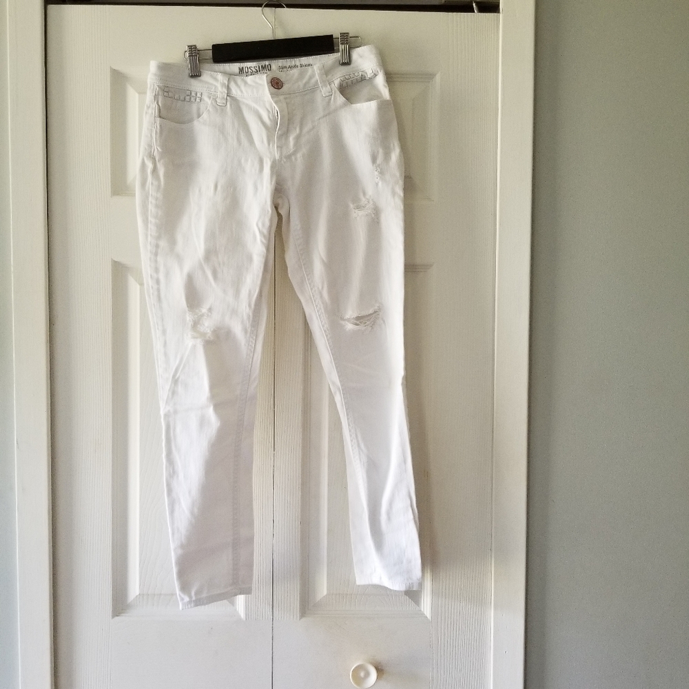 👖MOSSIMO WHITE SKINNY JEANS
